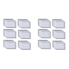 100PCS Transparent Waterproof Envelope Folder with Buttons, A4 Size, Thickened Plastic Material for School Office