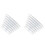 Plastic Clear Acrylic Pen Case, Gift Empty Pencil Boxes Plastic Pen Storage Transparent Plastic Pencil Boxes (80 Pieces) 1