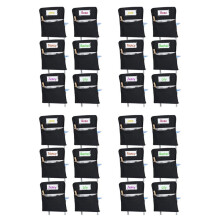 24-Teilige Stuhl-Aufbewahrungstasche, Stuhltasche, Stuhltaschen für Klassenzimmer, Schüler-Stuhltaschen, Stuhl-Organizer mit Namensschild