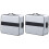 2X Document Bag with Lock - Fireproof Moisture Proof 3-Layer 15X11 Inch Important Document Organizer (Silver) 1