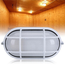 2X Lampada Ovale per Sauna, Antideflagrante, Antivapore, per Sauna, Bagno Turco, Lampada per L'Umidità Della Stanza Della Sauna