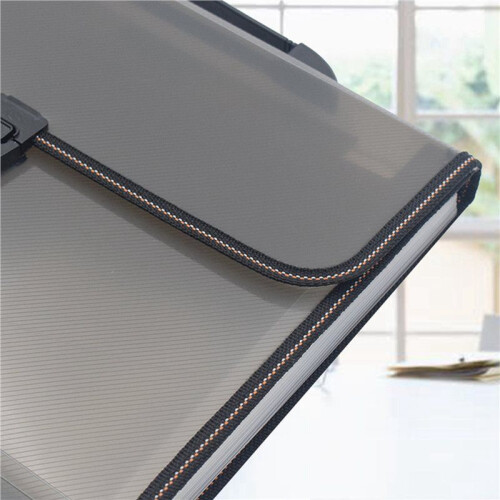 3X Portable Expanding File Folder 13 Pocket A4 Accordion File Document Organizer Test Paper Folder