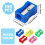 144 Coloured Plastic Pencil Sharpener  Handheld Pencil Sharpener Bulk Pencil Sharpeners Pocket Sized Plastic 6