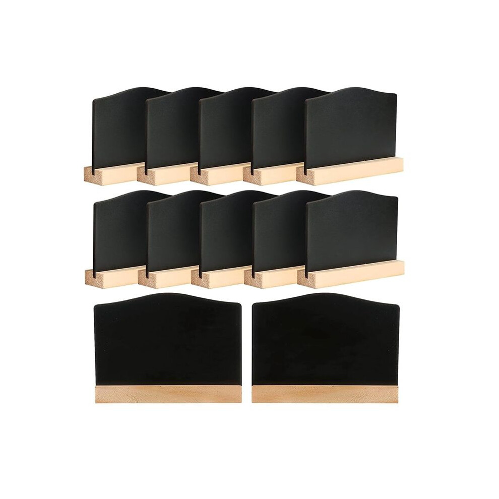12 Chalkboard With Stand, Small Blackboard Wooden Signs For Labelling, Board Set, Place Cards, Price Tags 6031536164816