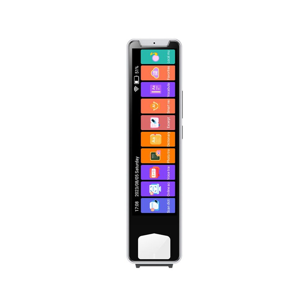 Exogio Scanner Translation Pen Offline Language Voice Translator Machine 134 Languages Intelligent Translator Pen White