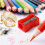 144 Coloured Plastic Pencil Sharpener  Handheld Pencil Sharpener Bulk Pencil Sharpeners Pocket Sized Plastic 4