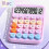 Mechanical Calculator Large LCD Display  Round Button Cute Candy Colored Calculator Suitable for Office School Yellow 7
