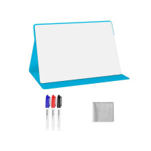 Portable Small White Board,Reusable Dry Erase Board with Stand,Desktop Whiteboard for Office Meeting Bussiness