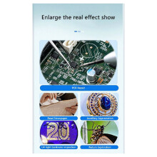 High Definition Handheld Magnifying Glass Photographable IPS Color Screen Built in LED Lights  Magnifying Glass