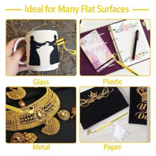 0.5mm Slanting Fine Painting Pen Fluid Writer Pen Aluminum Fineliners Paint Pen Sketch Portable Drawing Tools