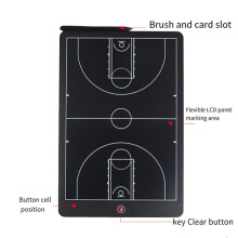 Electronic Basketball Coaching Board Digital Strategy Board with LCD Screen and Stylus Pen for Basketball,Soccer