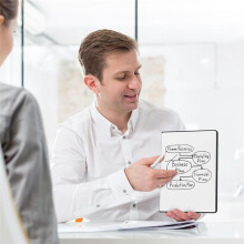 Portable Small White Board,Reusable Dry Erase Board with Stand,Desktop Whiteboard for Office Meeting Bussiness