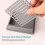 Sticky Note Holder with Stencil, Sticky Note Dispenser Compatible with Note, Note Organizer for Note Pad,A 5