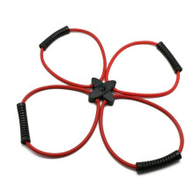 Pilates Reformer Resistance Band Kit Home Fitness Equipment for Total Body Workout - Helps Target Muscles, Tone,Red
