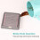 Sticky Note Holder with Stencil, Sticky Note Dispenser Compatible with Note, Note Organizer for Note Pad,A 6