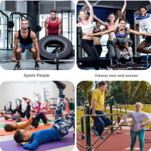 Pilates Reformer Resistance Band Kit Home Fitness Equipment for Total Body Workout - Helps Target Muscles, Tone,Red