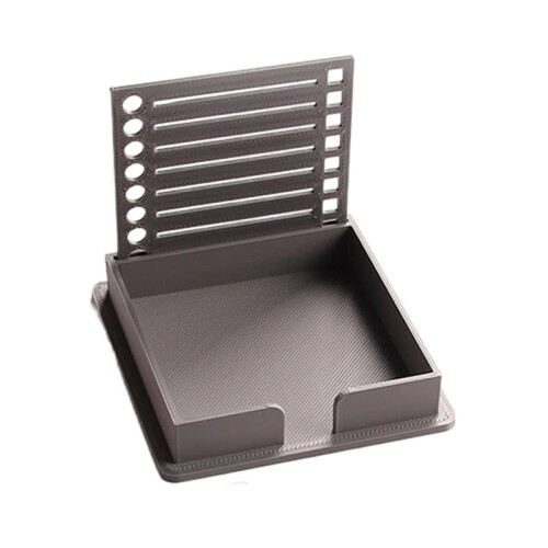 Sticky Note Holder with Stencil, Sticky Note Dispenser Compatible with Note, Note Organizer for Note Pad,B
