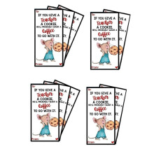 Appreciation Greeting Card for Teacher,If You Give Your Teacher A Cookie Book,Cards with Unique Appreciation A