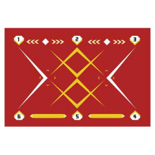 Red Football Training Mat Non-Slip Foldable Children Adult Training Mat