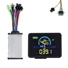 P5C LCD-Anzeige für Elektrofahrräder, 24 V-60 V + 36 V/48 V, 350 W, Sinus-Controller, UART, E-Bike-Farb-LCD-Anzeige, SM 5 + 2-Polig