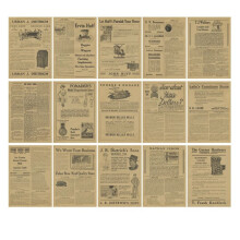 Retro Handbook Material Book DIY Base Material Package Retro Inspiration Series Retro Handbook Decorative BackingPaper,E