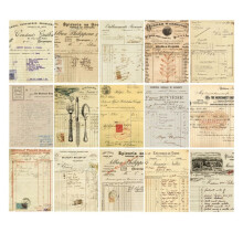 Retro Handbook Material Book DIY Base Material Package Retro Inspiration Series Retro Handbook Decorative BackingPaper,C