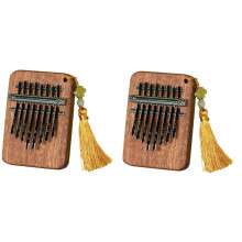 8-Tone Sapele Water Drop Medium Kalimba Portable Five-Finger Piano Suitable for Beginners Finger Piano Instrument C