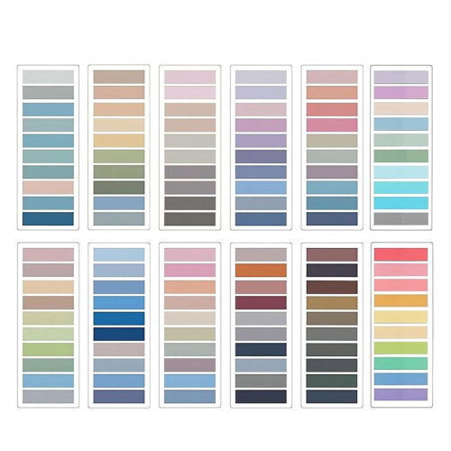 2400 PCS Sticky Tabs,120 Colors Writable Sticky Note Tabs for Binders, Annotation Tabs, Page Markers, Classify Files 1