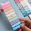 2400 PCS Sticky Tabs,120 Colors Writable Sticky Note Tabs for Binders, Annotation Tabs, Page Markers, Classify Files 9