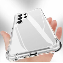 Shockproof Clear Phone Case for Samsung Galaxy S24 Plus, Slim Lightweight Protective Cover with Full Port Access