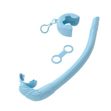 Snorkel de Mergulho de Silicone Macio, Design Portátil e Dobrável, Fácil de Respirar, Apto para Mergulho Livre e Natação, C