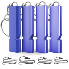 4PCS Emergency Survival Whistle Emergency Whistle, Premium Safety Survival Whistles with 4pcs Neck Hanging Rope
