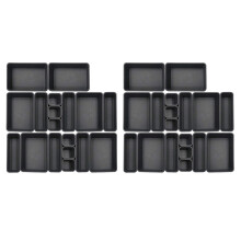 36 Pack Interlocking Drawer Organizer Tray, Multi-Purpose Desk Drawer Tray Organizer for Kitchen Bathroom Bedroom