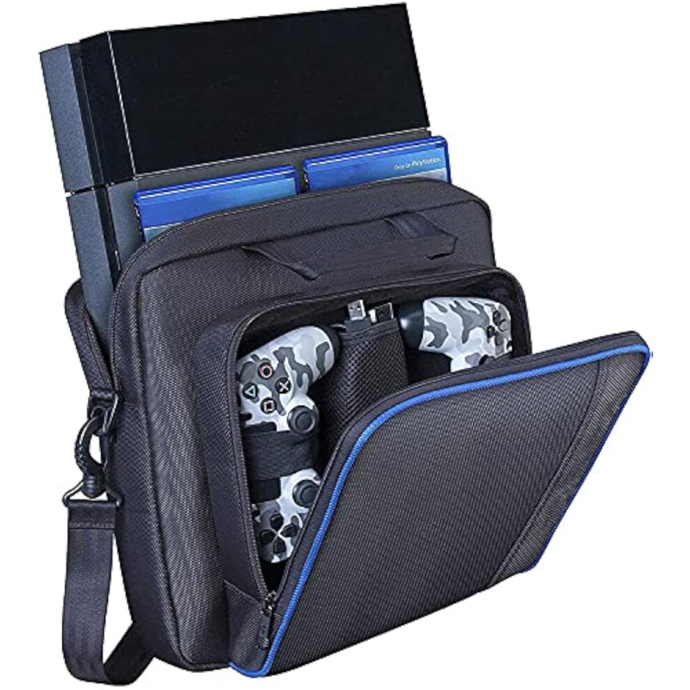 Carrying Case Protective Travel Bag For Ps4 And Slim With Shoulder Strap And Accessory Storage 9092120869866
