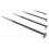 4 Piece Steel Pry Bar Set with Rolling Head Leverage and Precise Tapered Tip 1