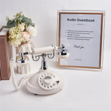 Audio-Gästebuch, Hochzeitstelefon, Telefonaufzeichnung, Benutzerdefinierte Audio-Nachricht, Gästebuch im Klassischen Retro-Stil für Partys und