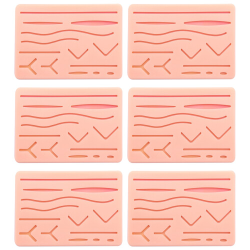 6X Skin Suture Training Kit Pad Suture Training Kit Suture Pad Trauma Accessories for Practice and Training Use