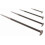 4 Piece Steel Pry Bar Set with Rolling Head Leverage and Precise Tapered Tip 5