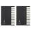 2X Cinque Righe Note Musicali Note Musicali Scheda Personale Staffa Notebook 1