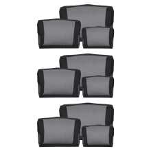 Schwarze Netz Kosmetik Tasche Perspektive Reissverschluss Tasche Reise Kosmetik Aufbewahrungs Tasche Tasche Packung mit 9 (S, M, L)