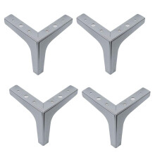 Metal Furniture Legs Gold Triangle 17cm Heavy Duty Cabinet Support Feet with ScratchResistant Pads