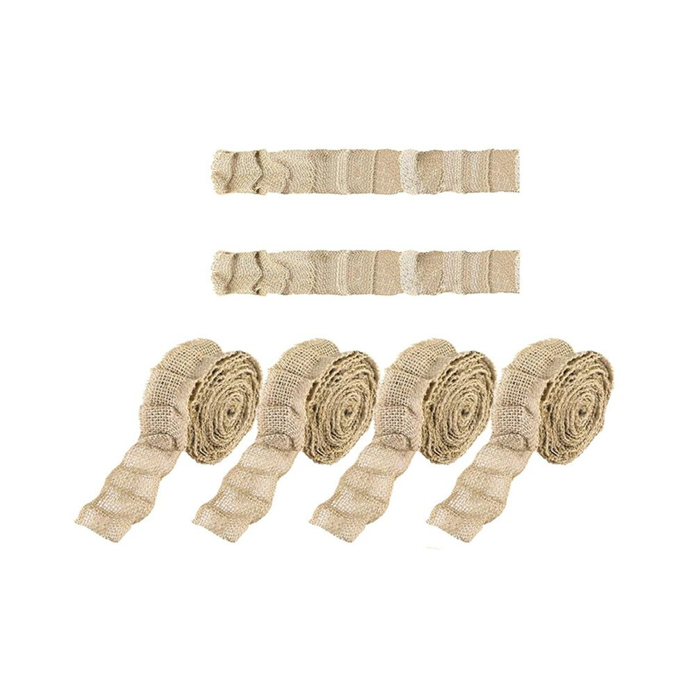 6 Rolls Ruffled Bulletin Board Borders Burlap Bulletin Board Trim- Diy Ruffled Burlap Decorative Border Trims Crafts 6031535531046