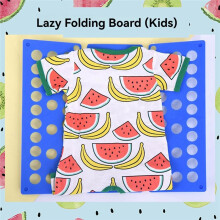Plastic Clothes Folding Board Kids Laundry Folder Shirt Folding Board Home Storage Tool for Kid Children Adults Green