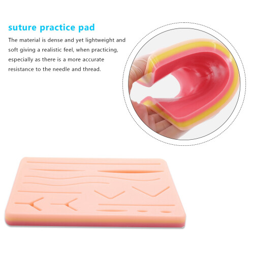 6X Skin Suture Training Kit Pad Suture Training Kit Suture Pad Trauma Accessories for Practice and Training Use 2