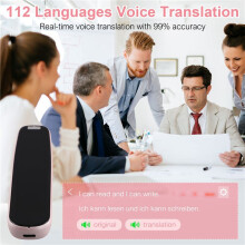Stylo de Traduction à Numérisation Photo Multilingue Traduction Hors Ligne Précise 112 Langues Traduction à Numérisation de Texte Rose