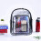 2X Heavy Duty Clear Backpack,Security Transparent School Backpack,See Through Bookbag 8