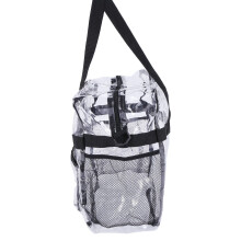 2X Transparent Tote Bag Stadium Security Travel and Gym Clear Bag, See Through Tote Bag for Sports Games and Concerts