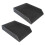 2X PU Leather Collection Letter Tray, Document Desk Organizer,Stackable Office File Document Tray Holder (Black) 1