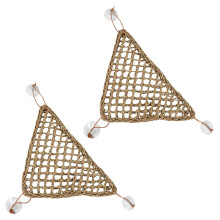2X Bearded Dragon Hammock Lizard Lounger, Natural Seagrass Fibers for Reptiles,Geckos,Iguanas,Hermit Crabs & Snakes