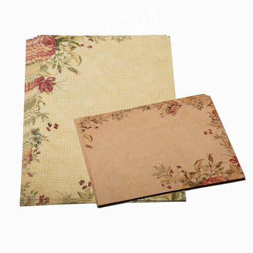 80 Sheet Vintage Stationery Sets with Envelopes for Writing Letters